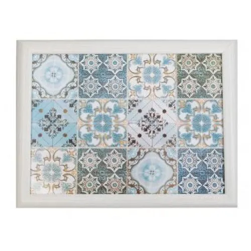 Knie dienblad met kussen eronder Tegels  Lissabon